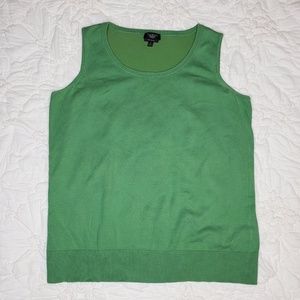 Talbots Green Knit Tank Top
